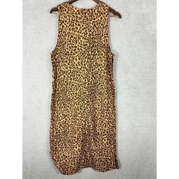 Erika Studio Leopard Print Shift Dress Womens PS  Animal Print Retro VTG 90S‎ - Picture 2 of 6